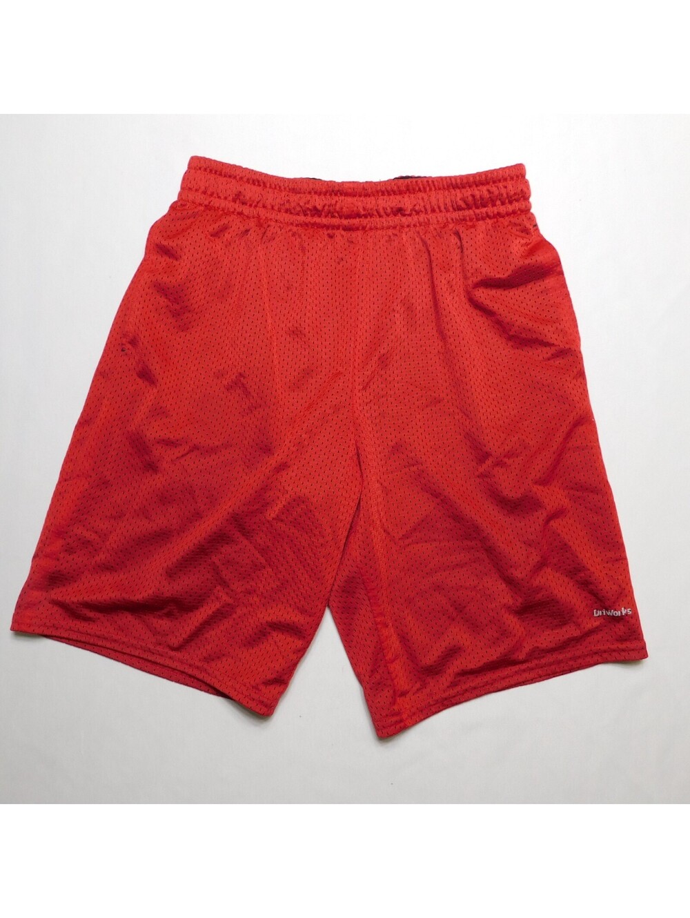 Athletic Works Boys XL 14/16 Shorts Red Mesh Basketball Gym Sports DriWorks
